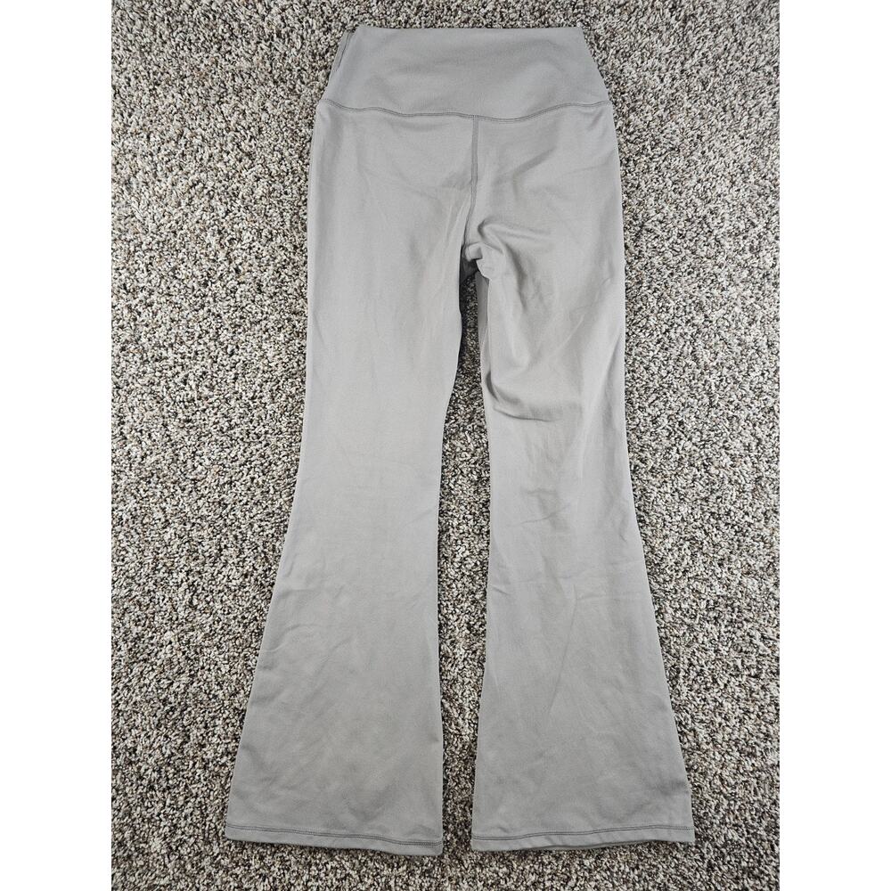 90 Degree by Reflex Womens Sz M Flare Leg Yoga Pants Athletic Taupe - Picture 4 of 4